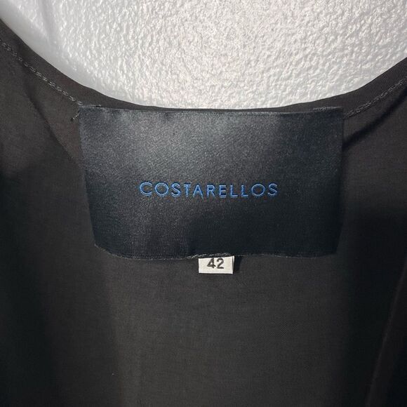 Costarellos Womens Spaghetti Strap Scoop Neck Tank Top Black Size US 10 - Picture 3 of 8